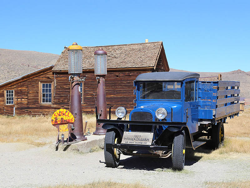 Gasoline pumps at the Boone Store and Warehouse