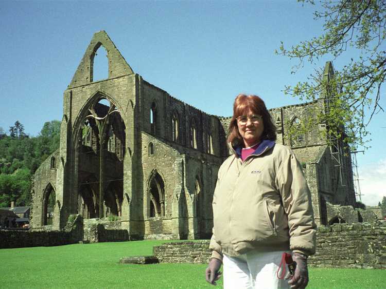 Geri at Tintern Abbey ruins