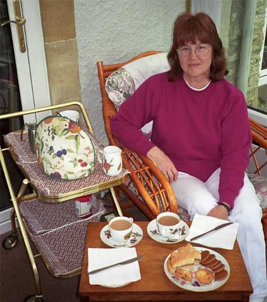 Tea and biscuits were served to us shortly after we arrived