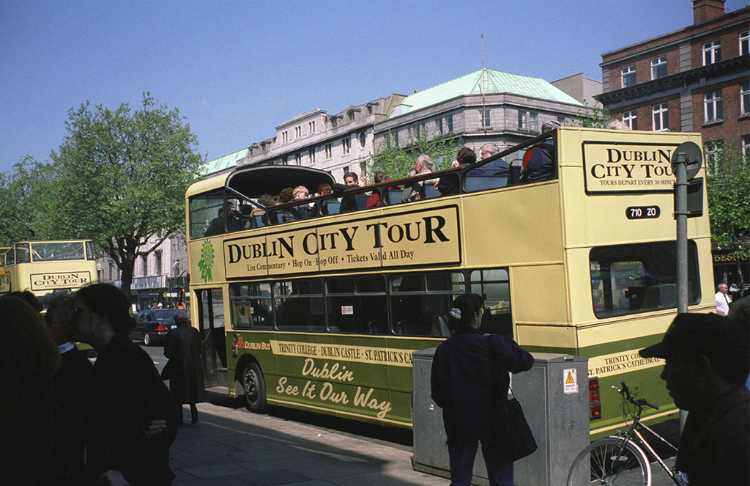 We toured Dublin on this hop-on hop-off bus.