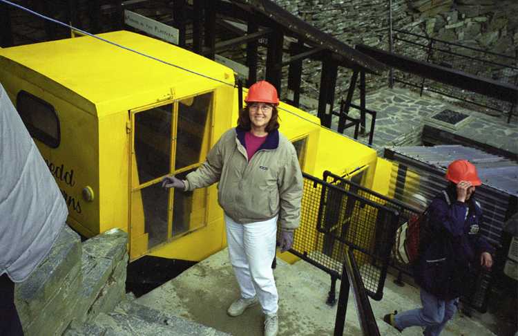 We visited a shale mine in Blaenau Ffestiniog, Wales