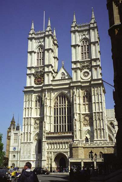 Westminister Abbey in London. Since 1066 all but two sovereigns (Edward V and Edward VIII)  have been crowned here.