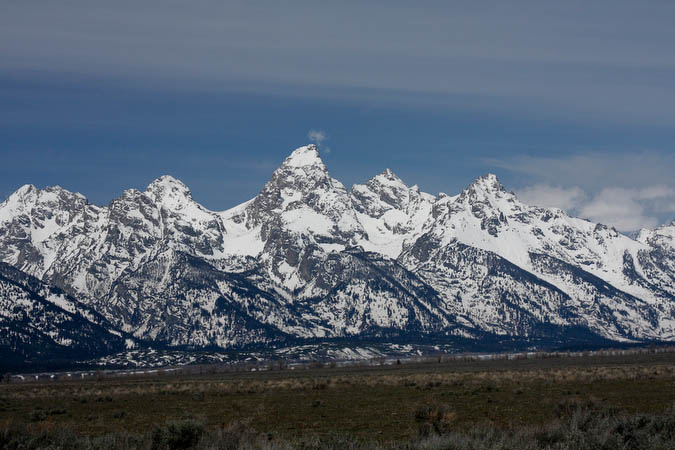 Teton range from the east side