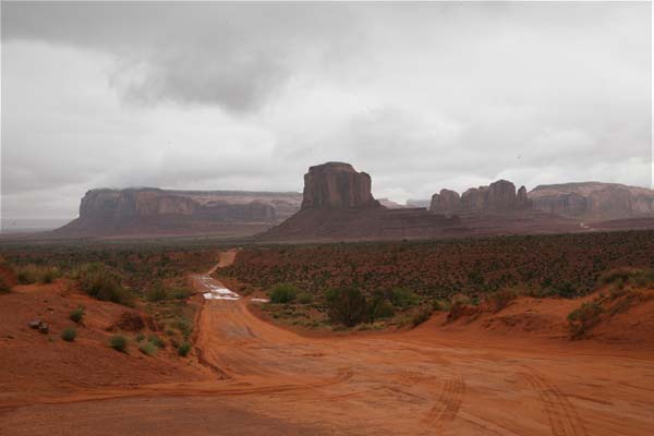 This photo was taken during our first tour. In many places the road is not as well defined as you see here.