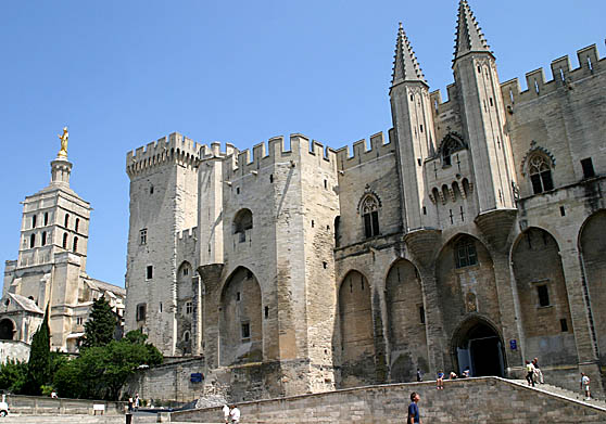 The Palace of Popes in Avignon