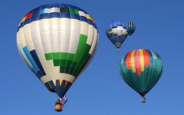 Most the balloons here probably have a capacity of around 60,000 cubic feet of air.