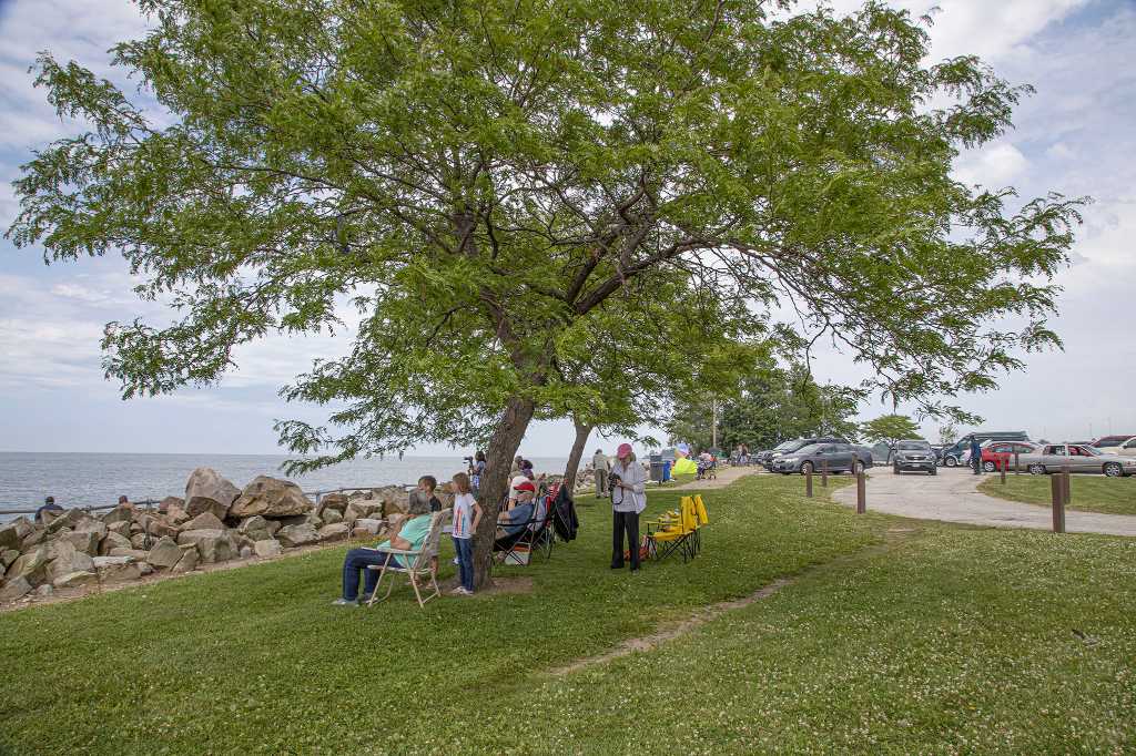 This is where we setup shop to watch the tall ships